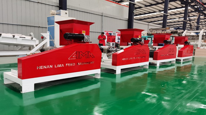 large scale tropical fish twin screw extruder machine in 